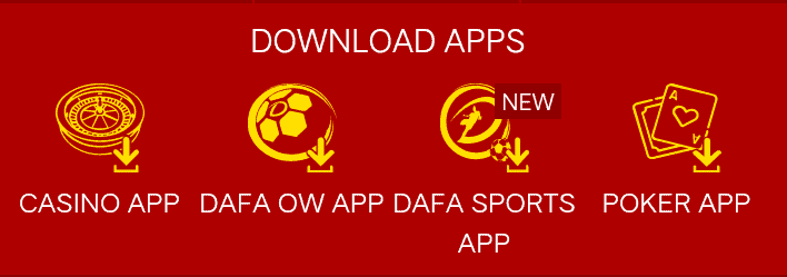 Dafabet has mobile app for sports betting, casino, and live casinos.